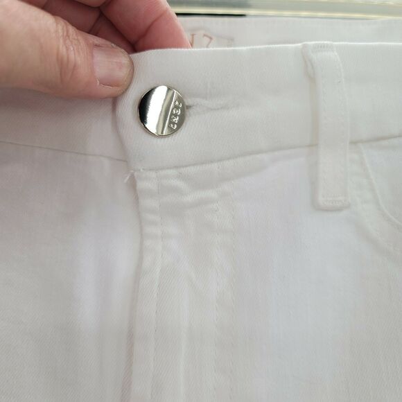 Jen 7 by 7 for All Mankind Slim Straight Jeans Mid Rise Button & Zip Fly SZ 12 - Picture 4 of 11